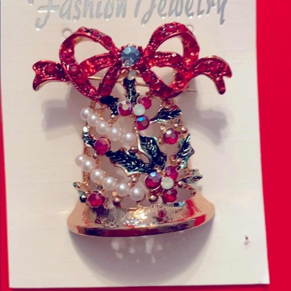 Christmas Bell Brooch